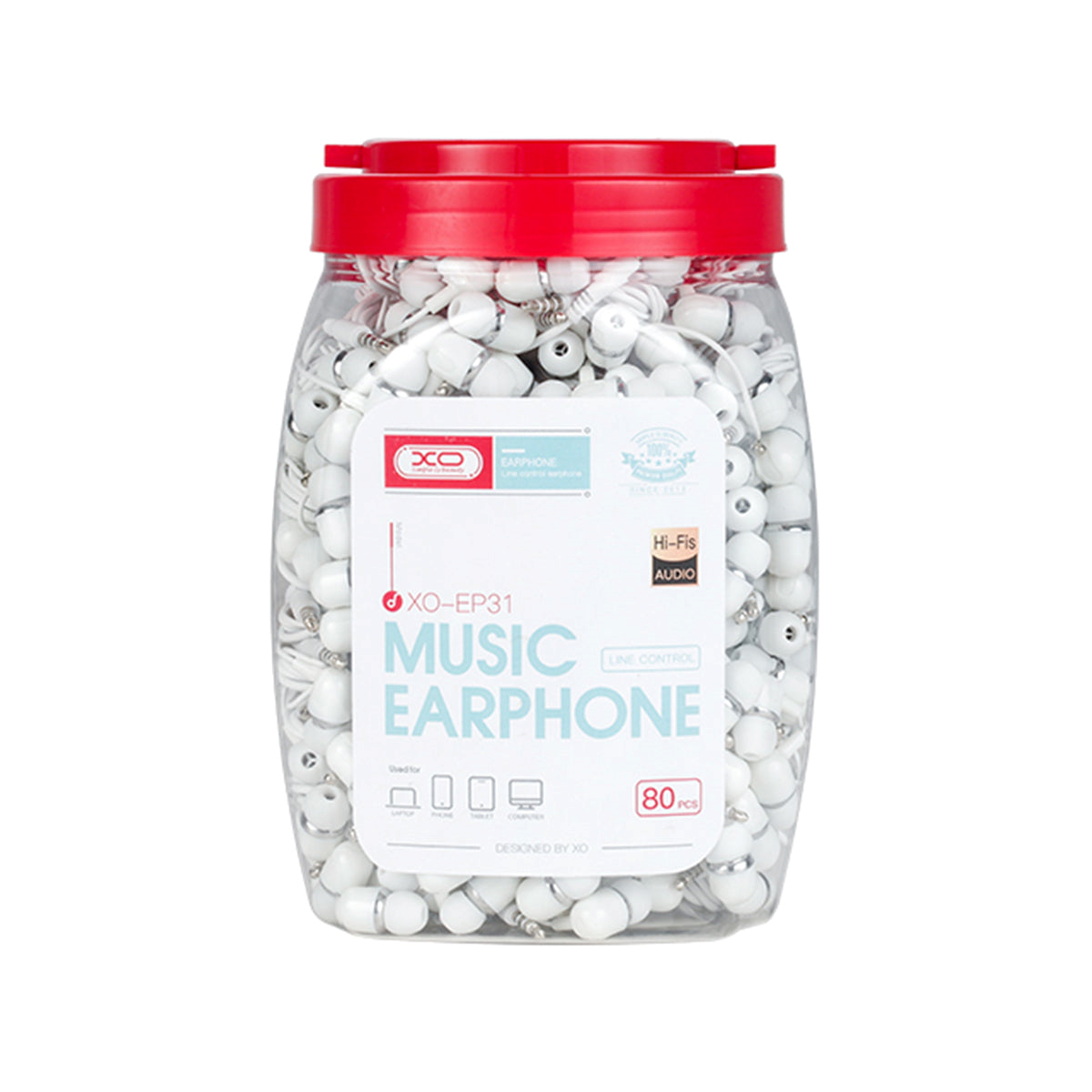 Earphone black EP31 80 Jar