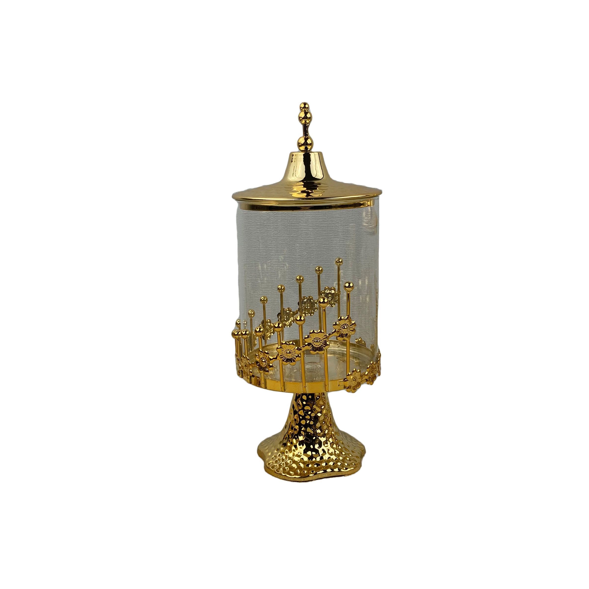 Candy Jar M size Gold Y-588B