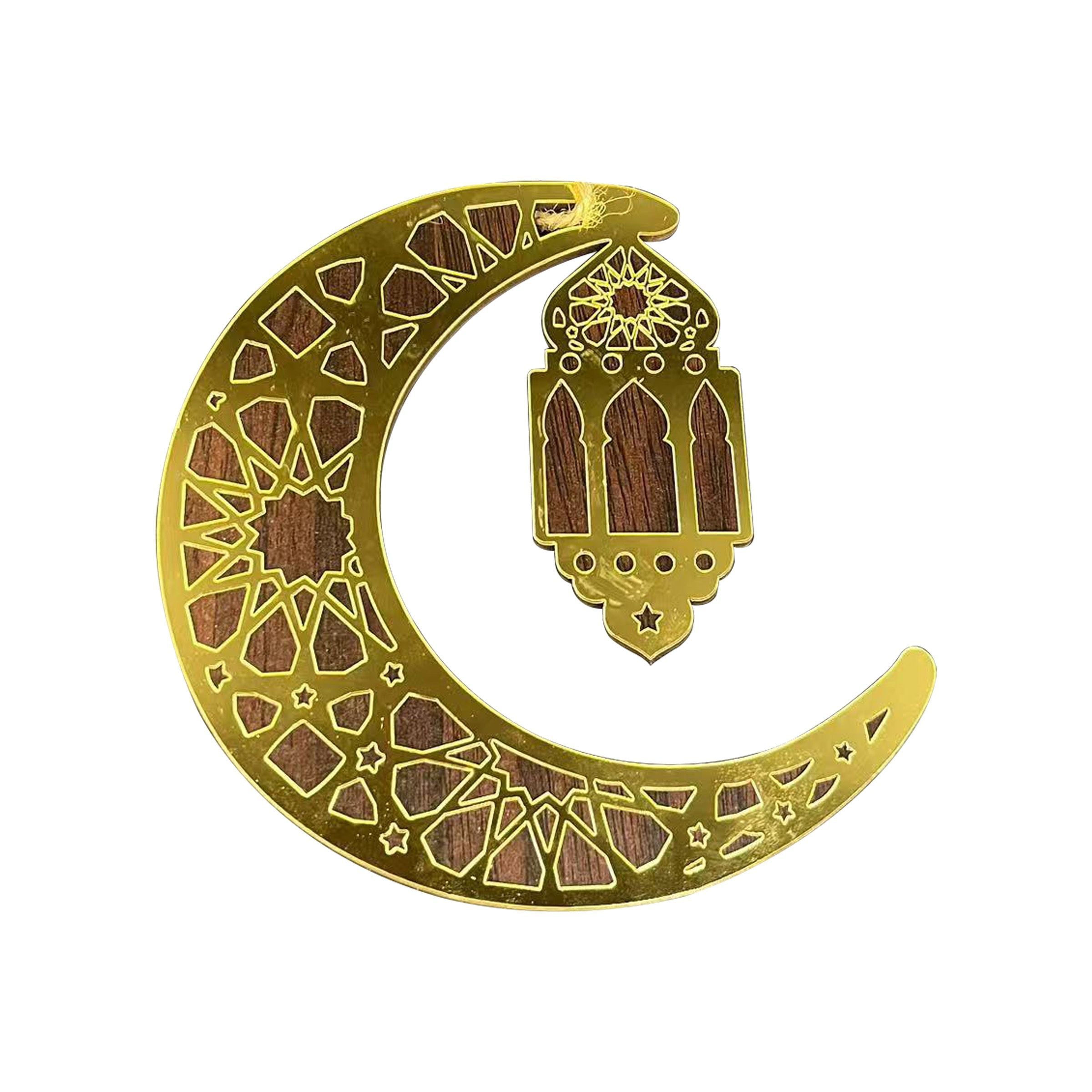 Ramadan Car Pendant Crescent Mix Design 15cm RM25-213