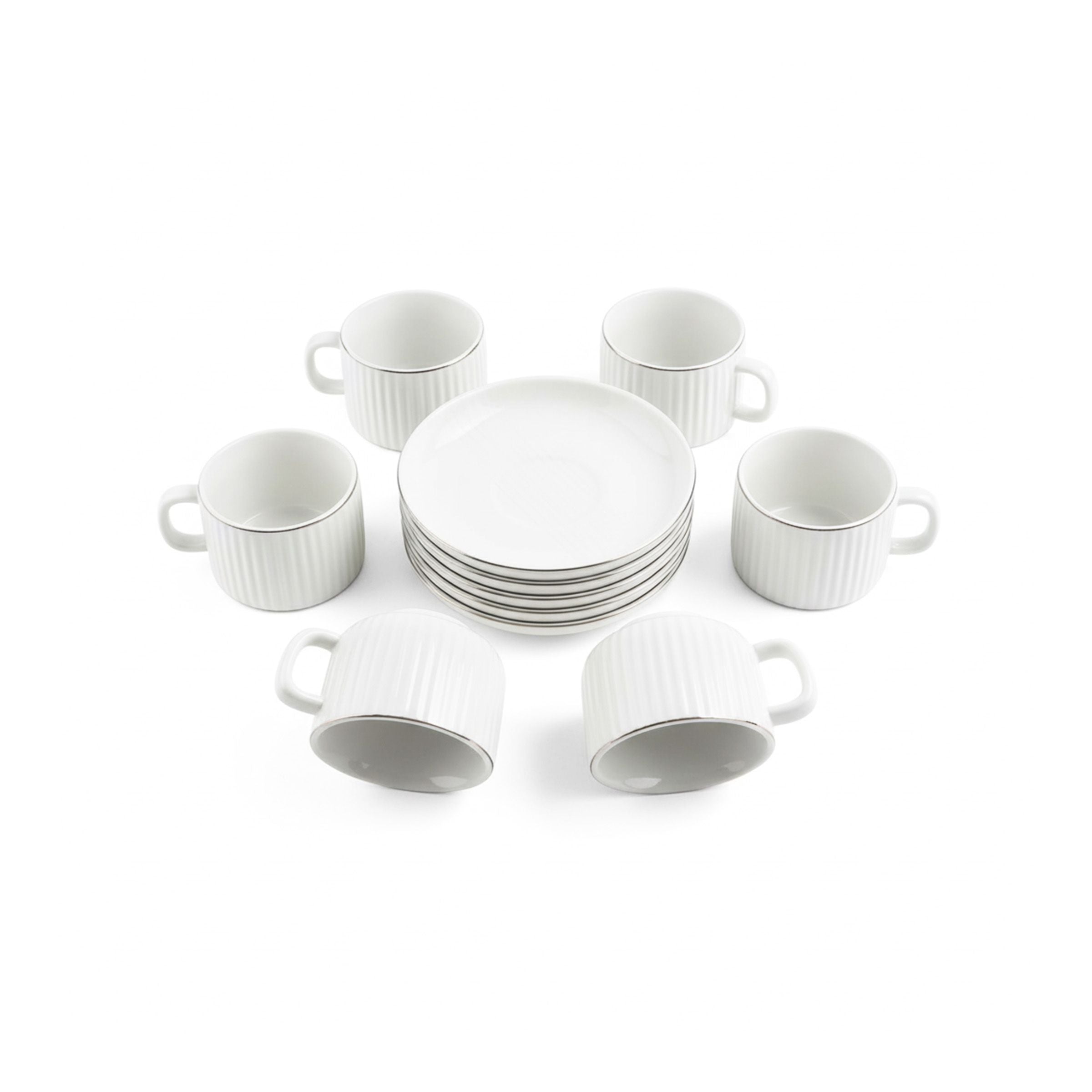 Coffee Cup Set 6Cups/Saucers-90ml 10632-7