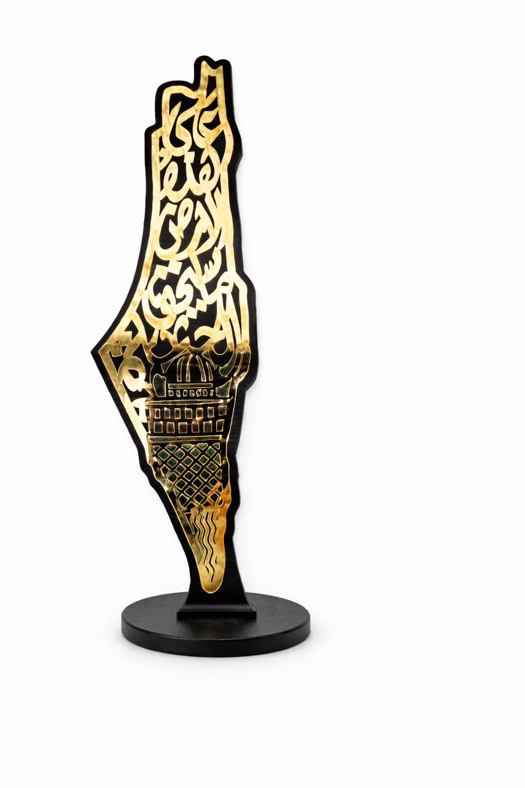 Palestine Decor Black & Gold 14x50cm(5.51x19.69inch) RM26-065