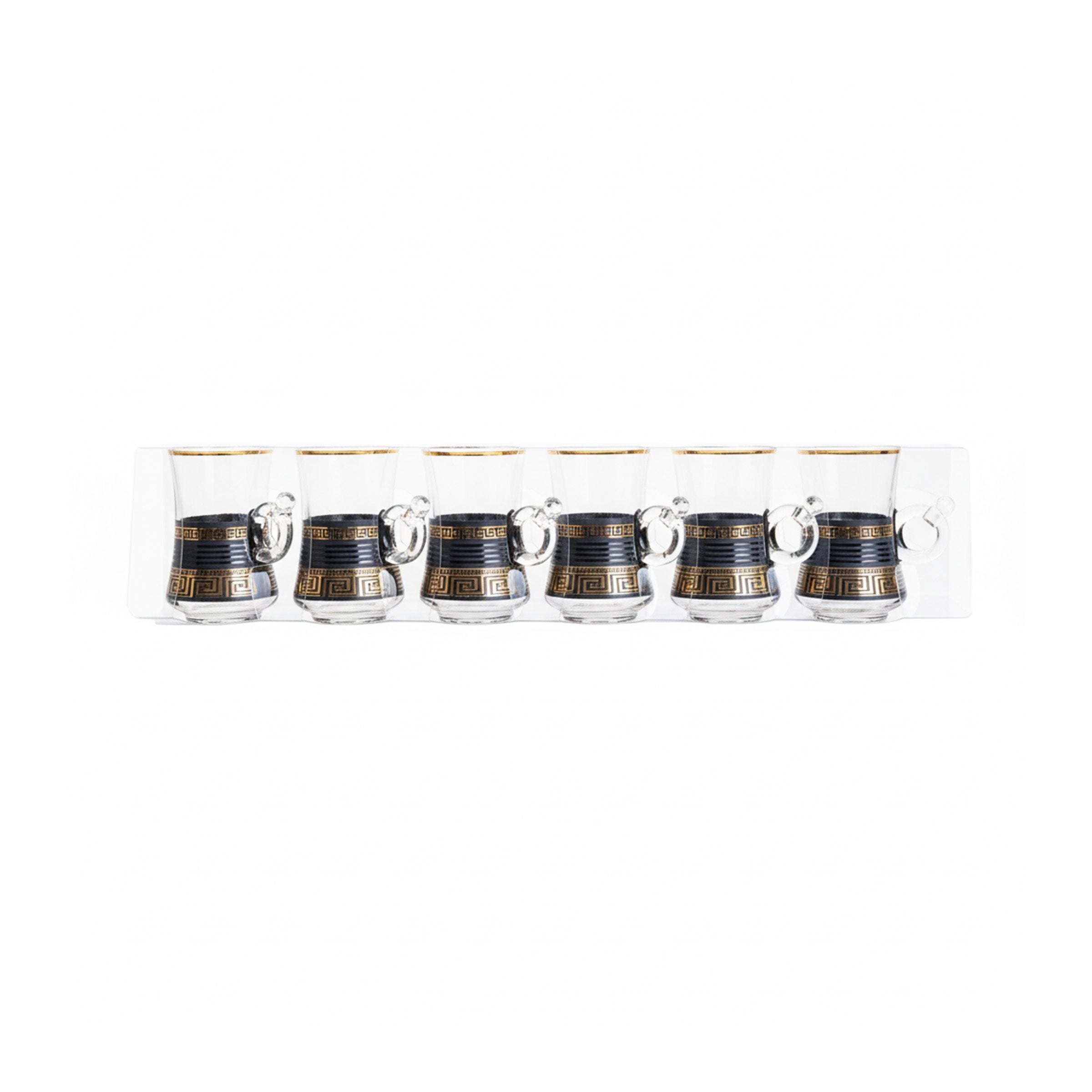 Glass Tea Cup Set 6Pcs 024-6FGD-39