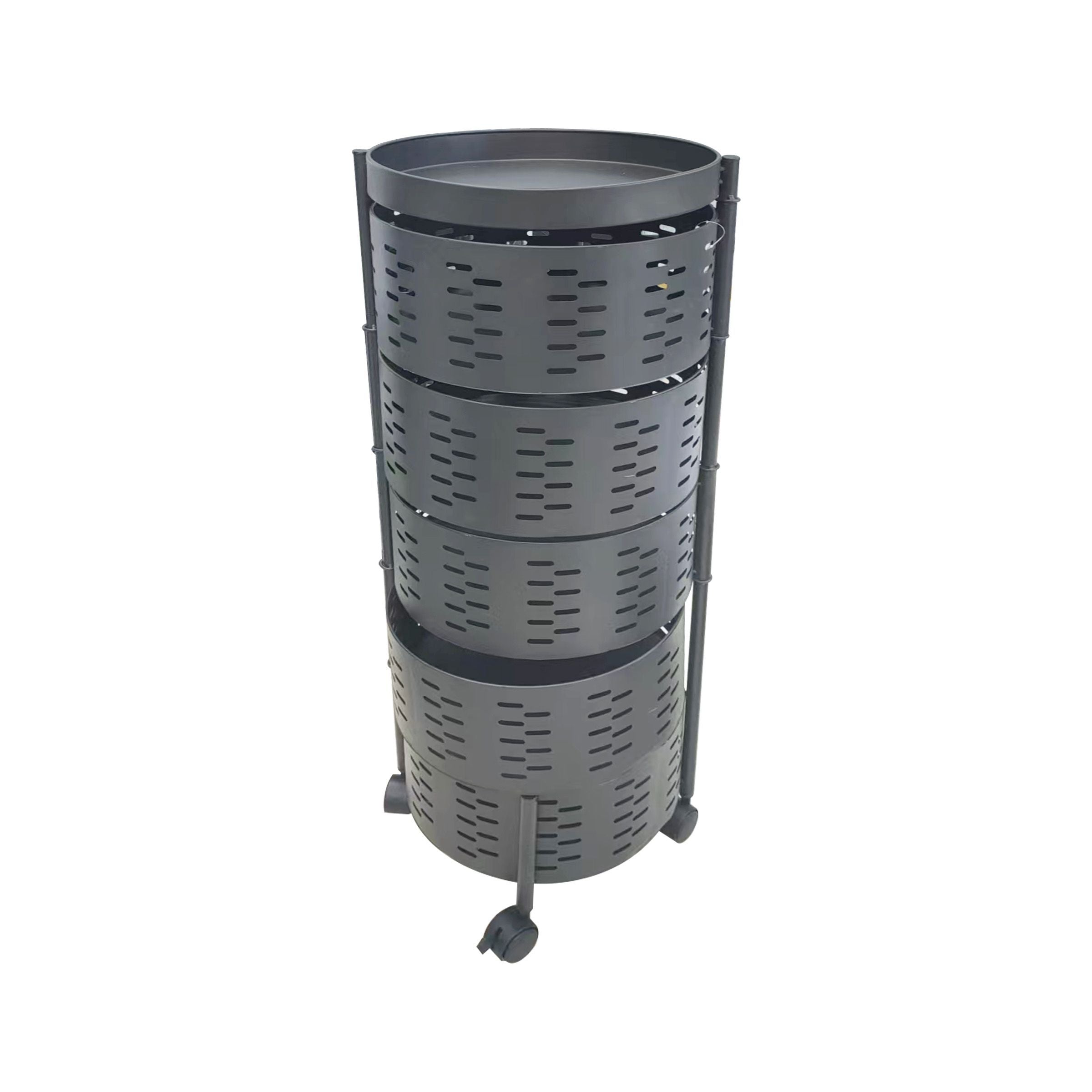 Round Rotate Storage Rack 5Layers Black RSK-5B