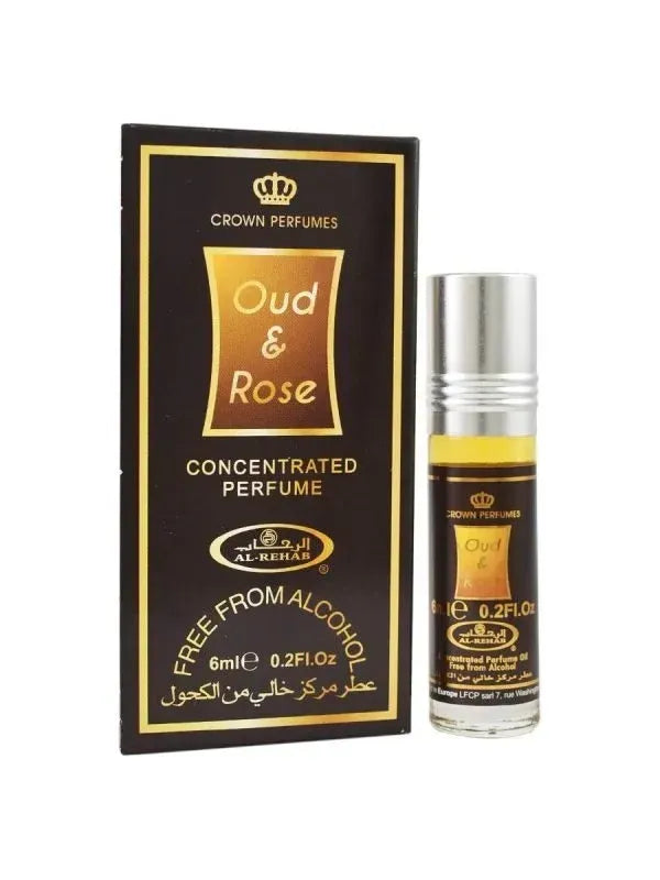 Al Rehab Rollerball Oil Oud Rose 6ml