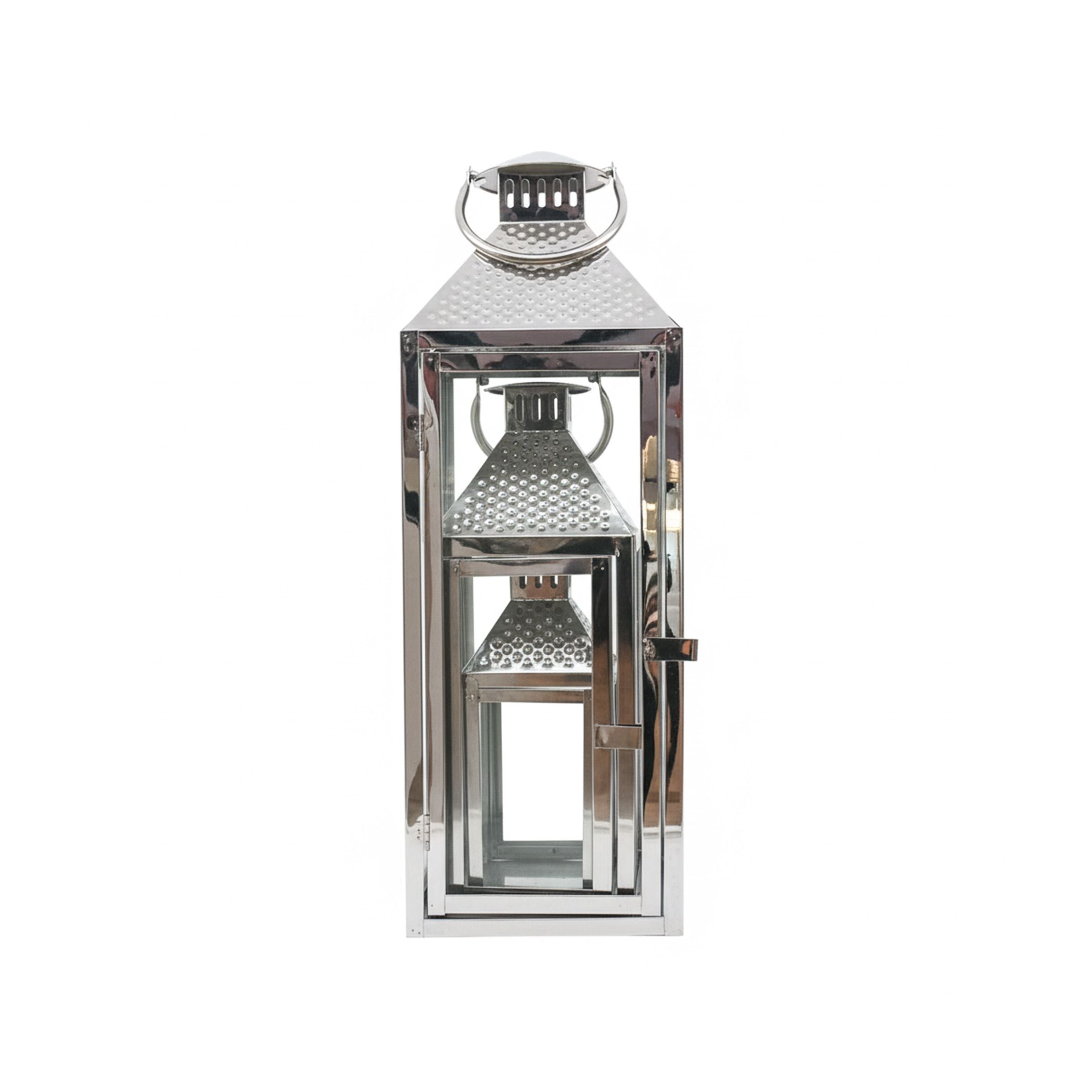 Ramadan Lantern Set 3Pcs Silver RM26-125