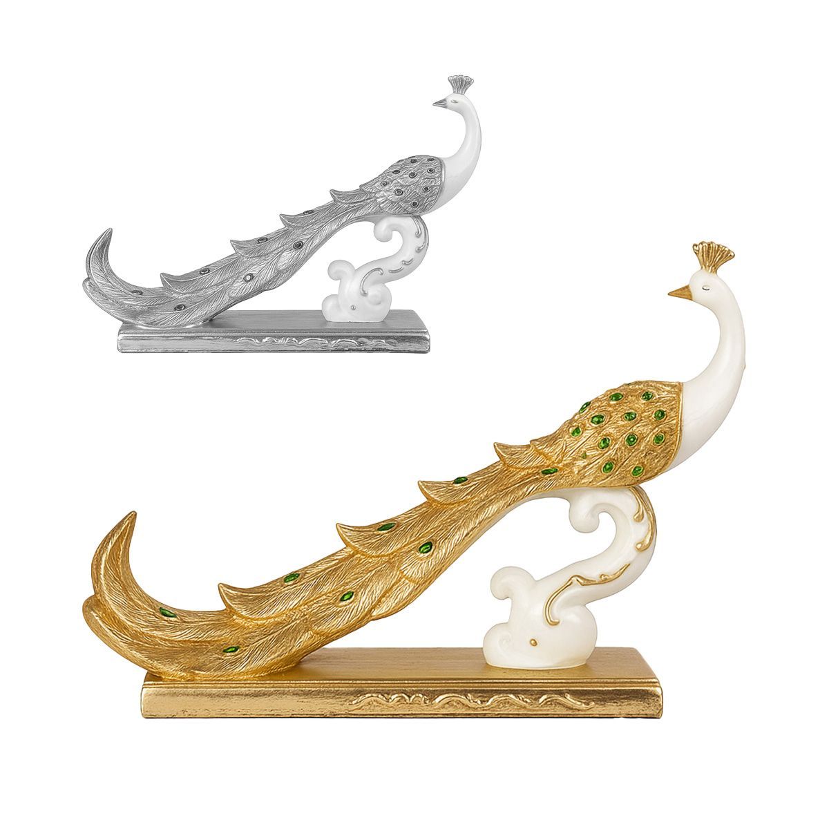 Decorative Statue (Peacock design) 47x15x33cm (18.5x5.91x12.99inch) A507