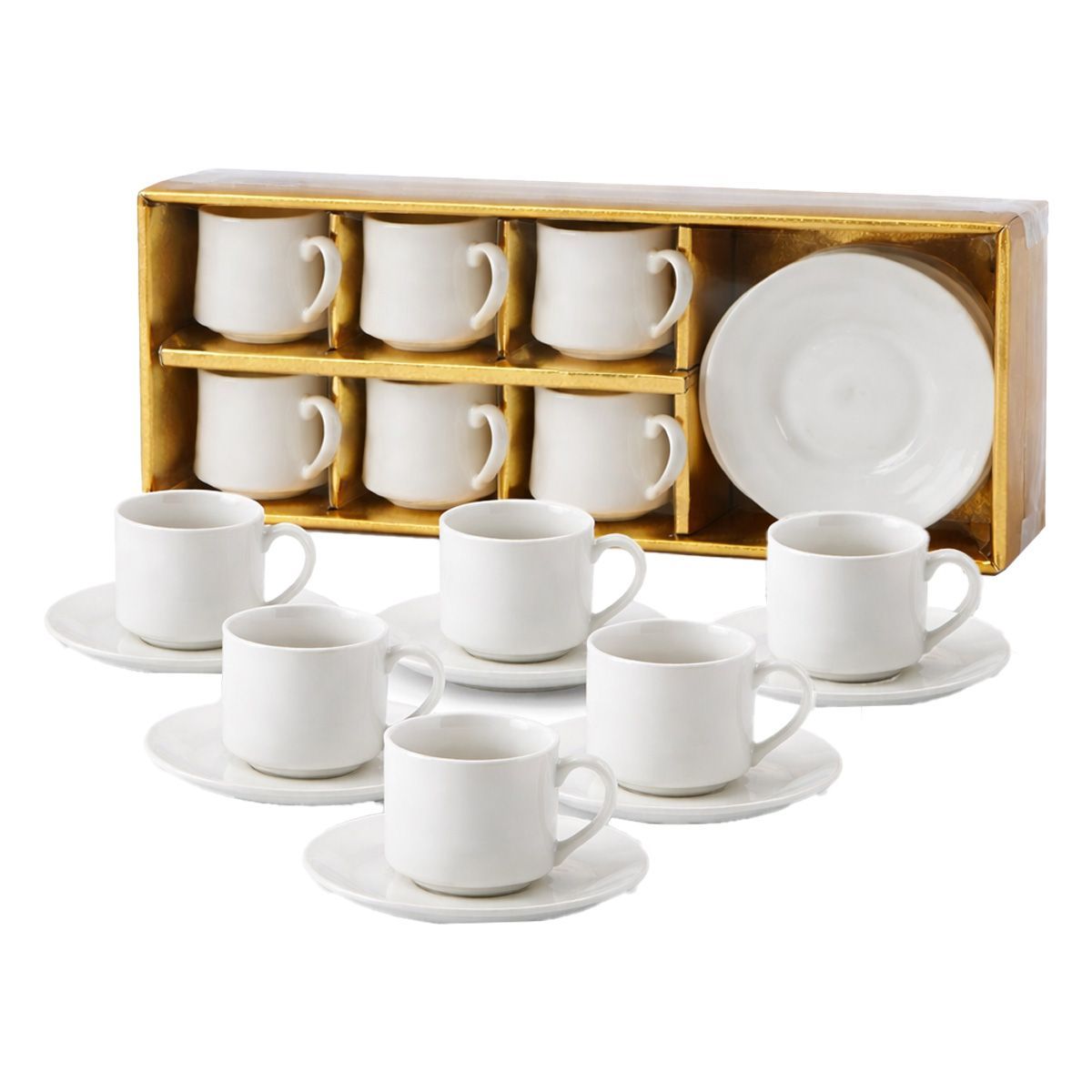 Coffee Cup 6 SetCups/Saucers 90cc