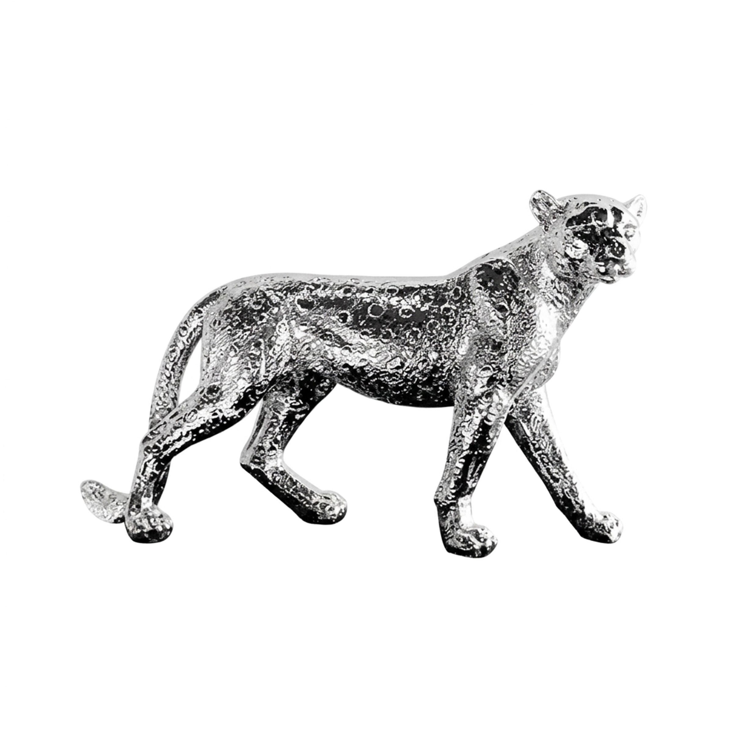 Statue(Cheetah Design) Silver 45x14x28cm 4179