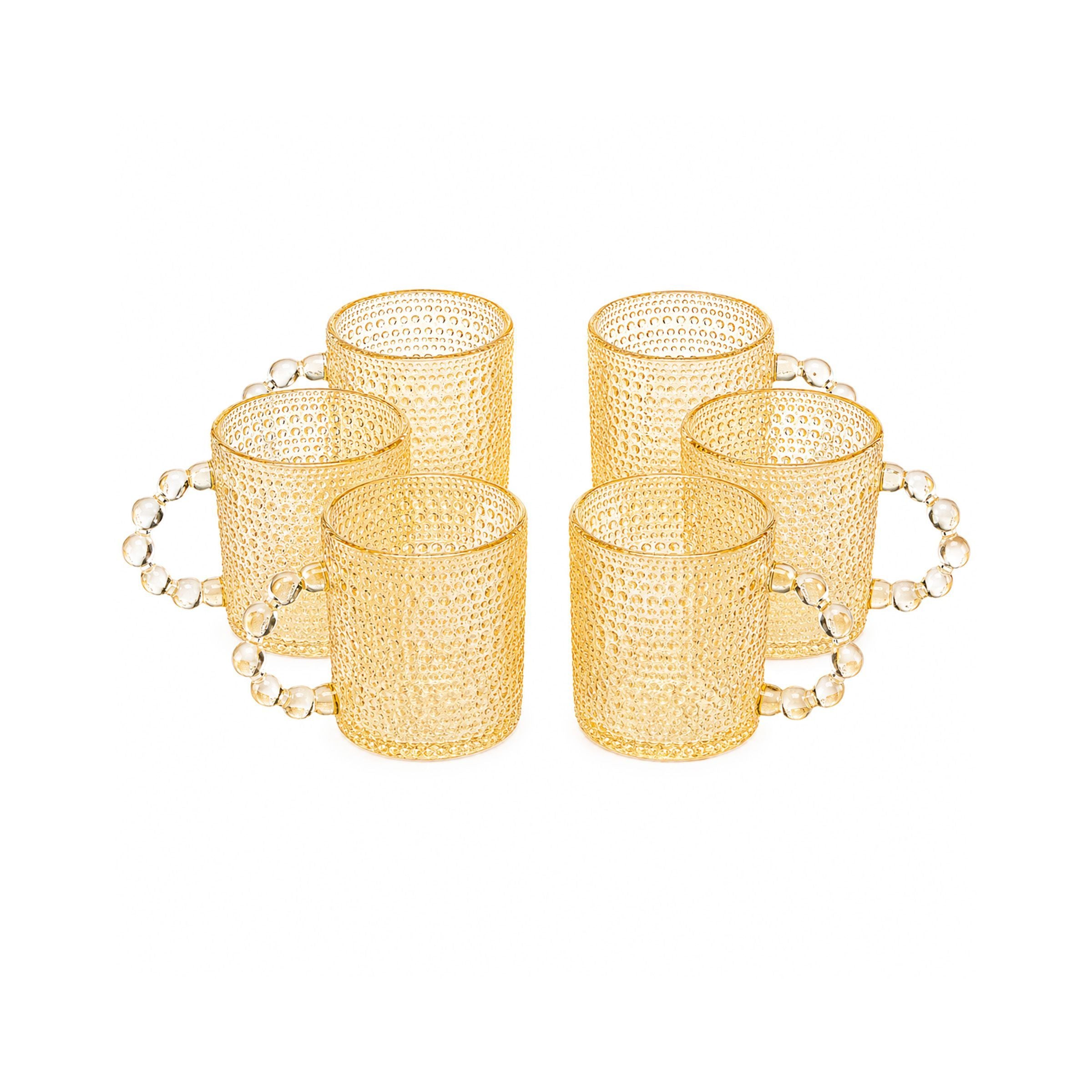 Glass Tea Cup set-6Pcs X6604-6