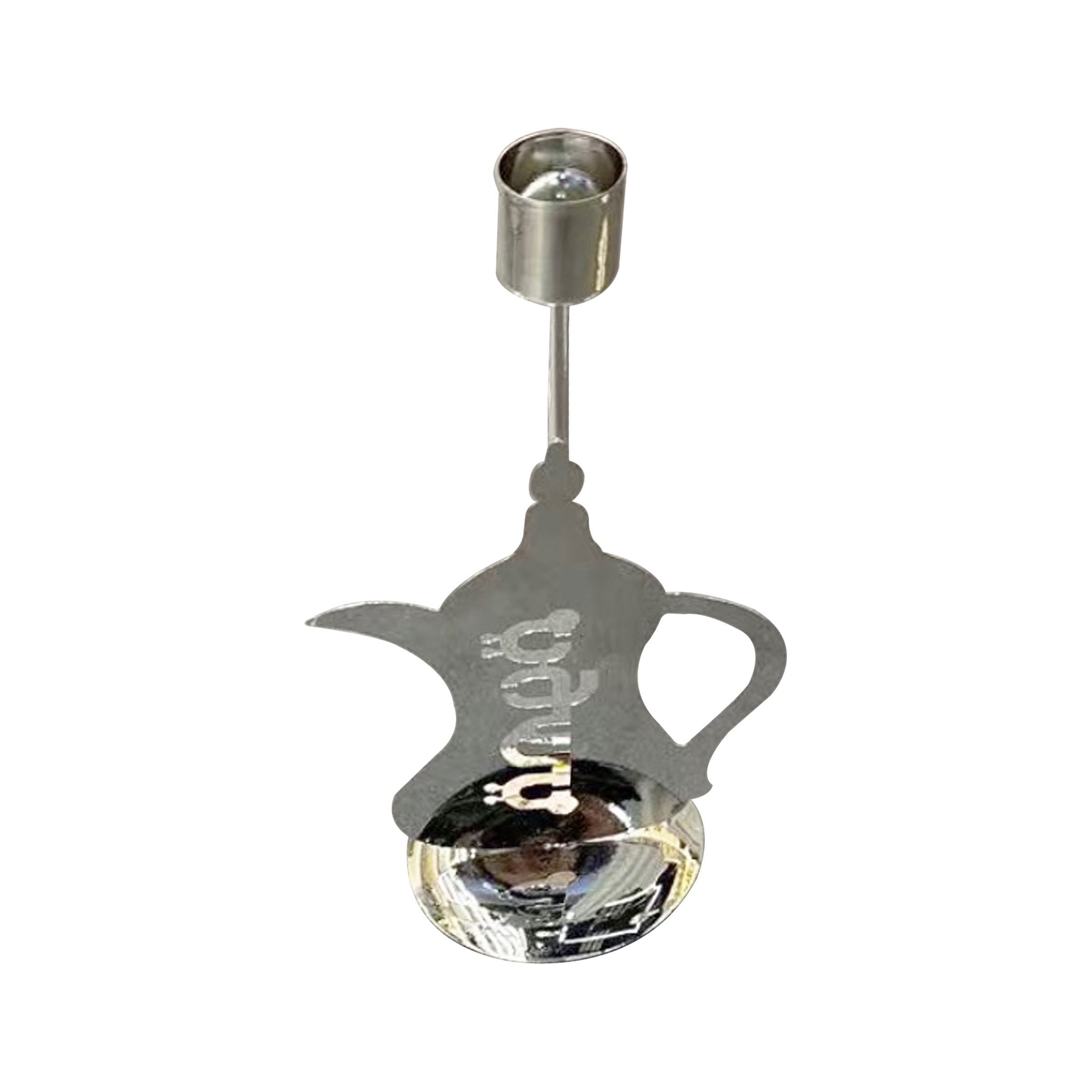 Candle Holder Arabic Silver 9x14cm (3.54x5.51inch) CS-K9