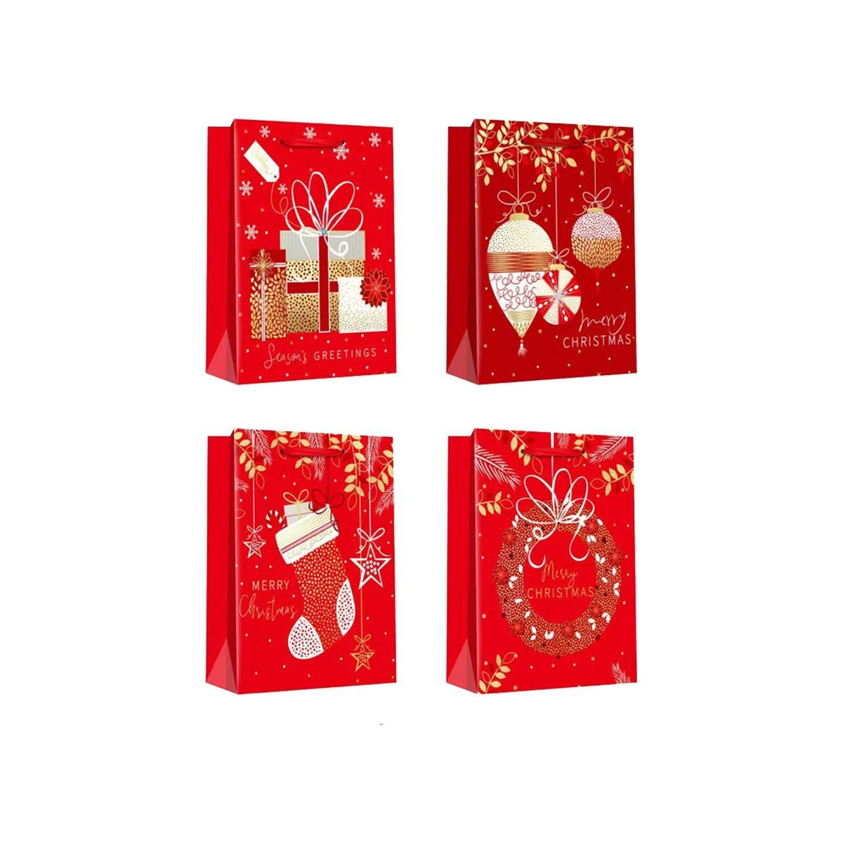 Gift Bag 32x26x12cm / 13"x10"x5" 12Pcs/Pack mix 4 designs GB-687