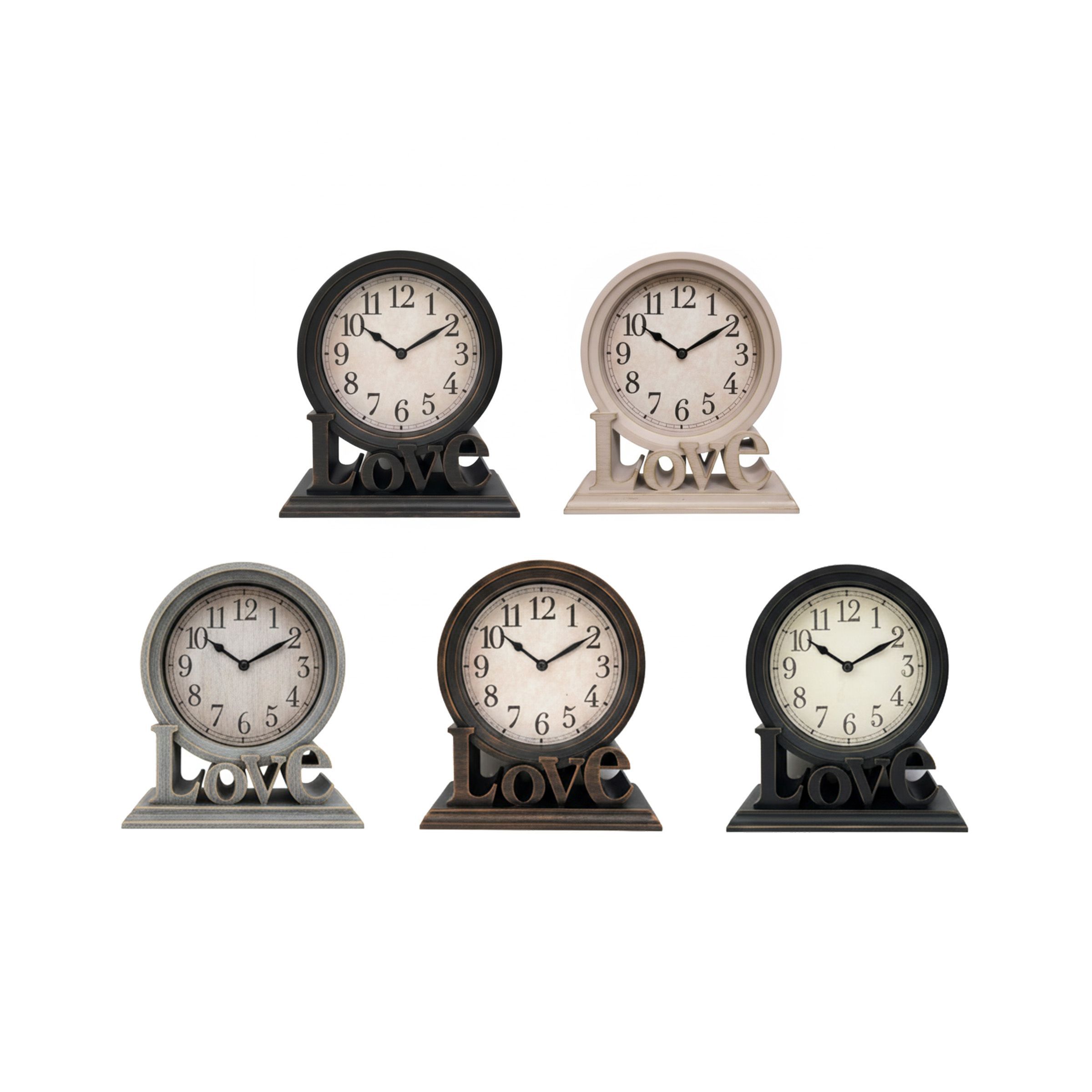 Desk Clock Mix colors 20.5x18.2x6.2cm (8.07x7.17x2.44inch) 2967#