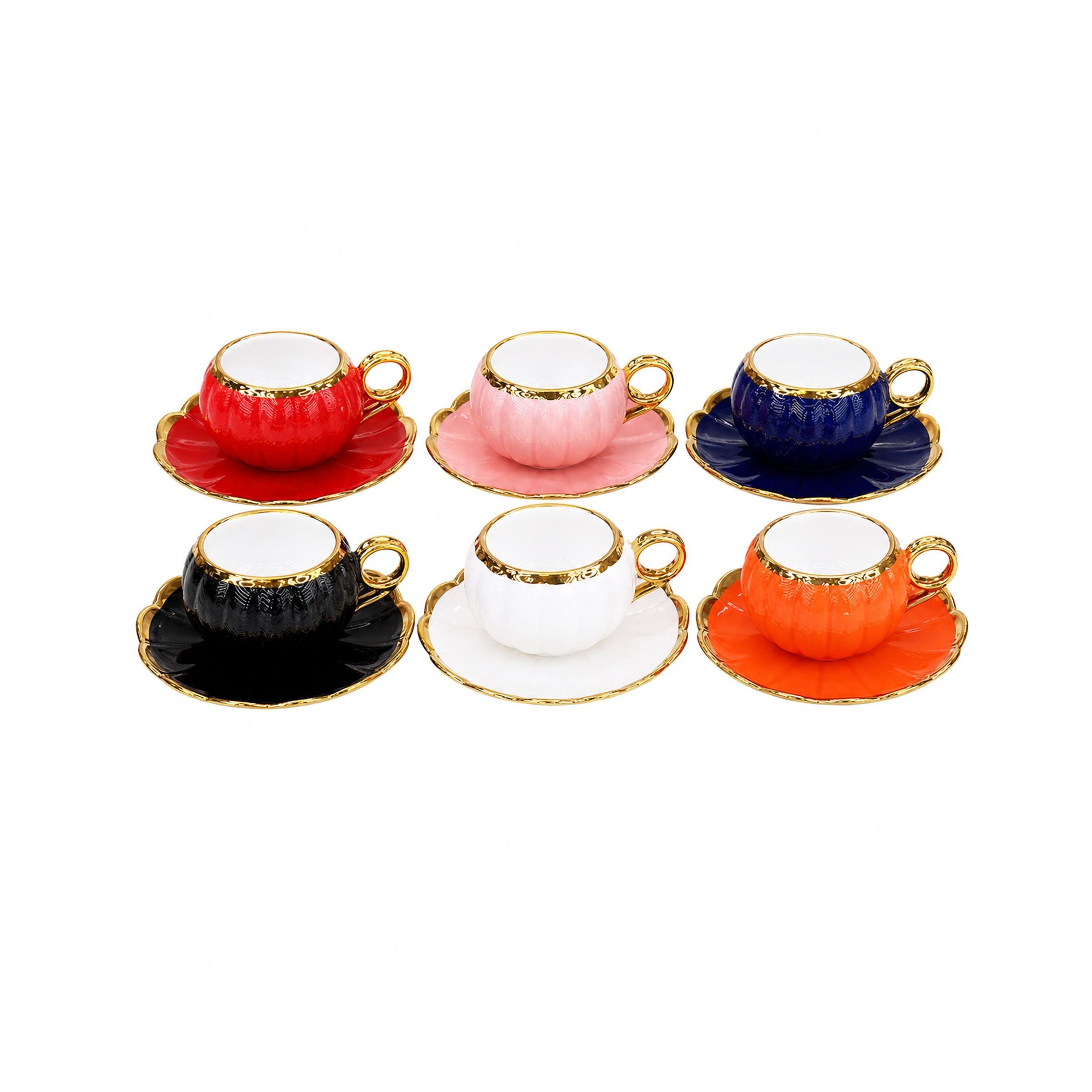 Coffee Cup Set 6 Cups/Saucers S660