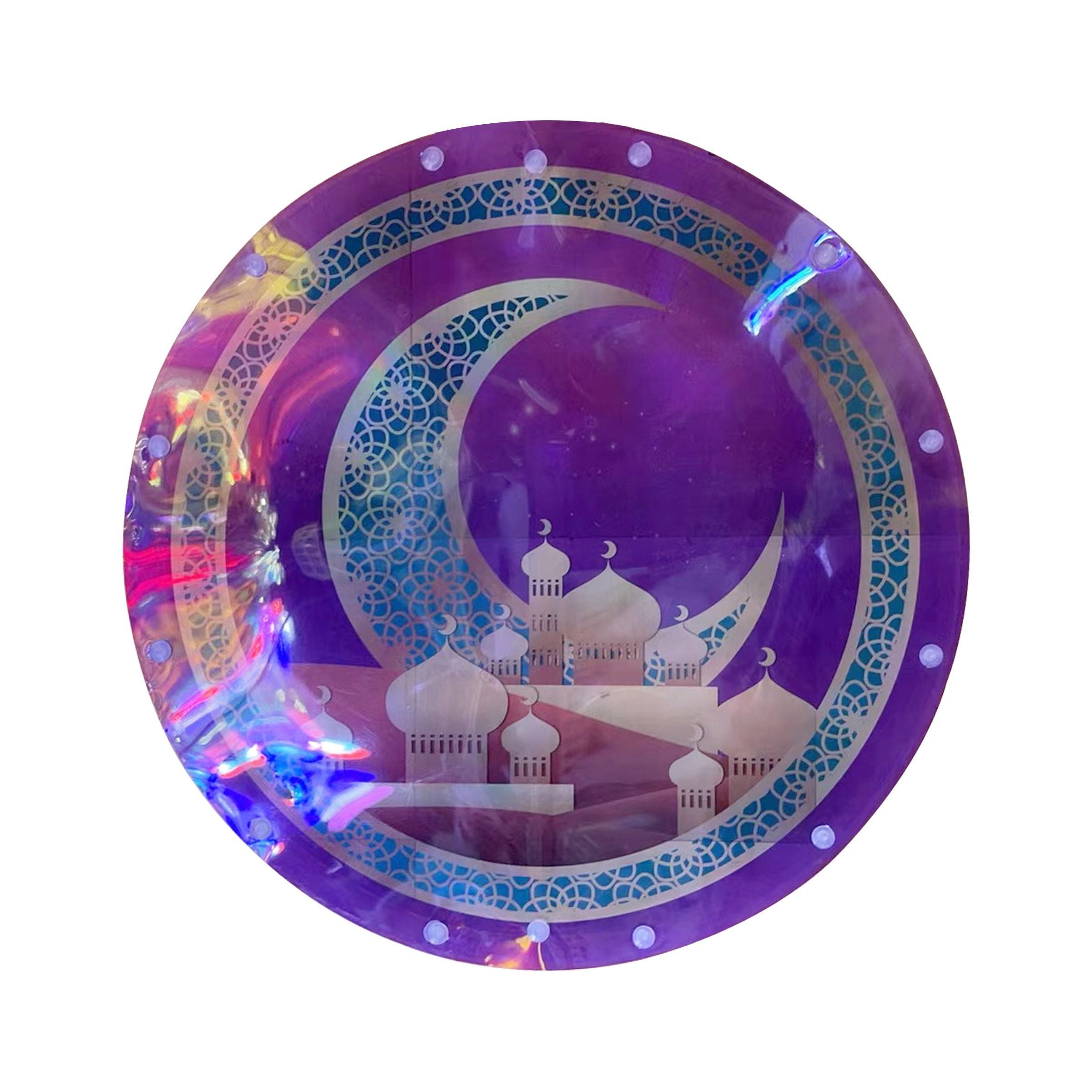 Ramadan Hanging Wall Art with LED Round RM25-345