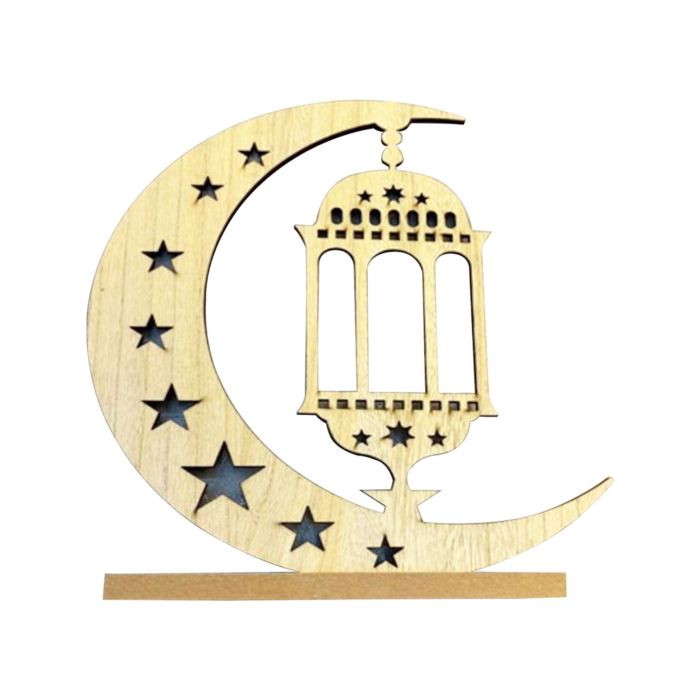 Ramadan Tabletop Decor Crescent/Lantern 34x35cm(13.39x13.78inch) RM25-250