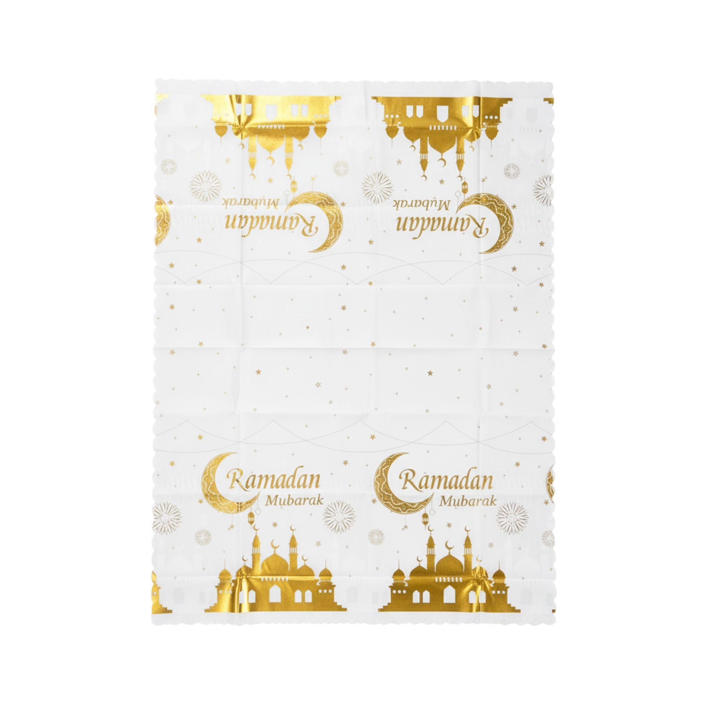 Ramadan Table Cloth Gold Words 140x220cm(55.12x86.61inch)RM26-077