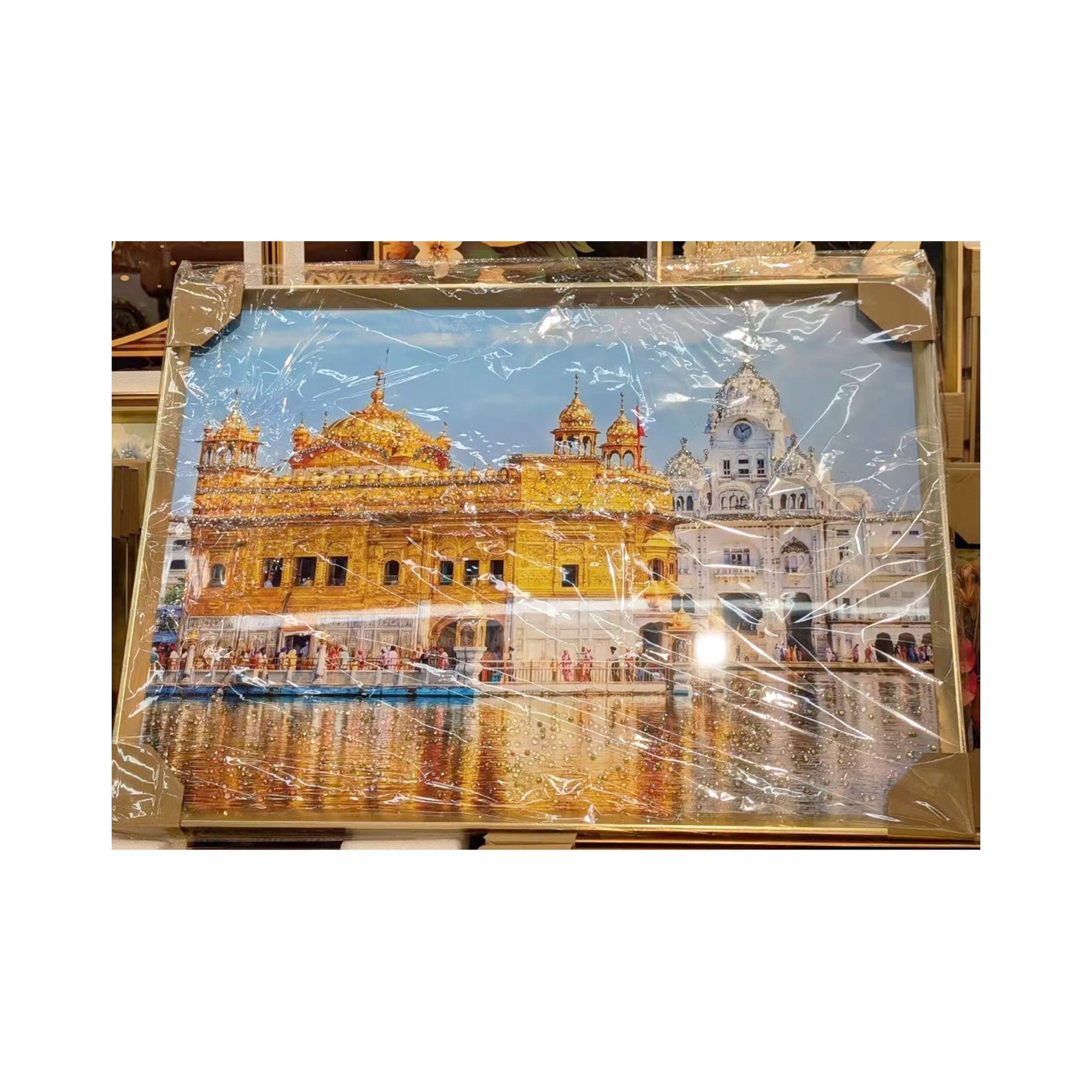 Wall Art Golden Temple design 42x62cm(16.54x24.41inch) GDT-42