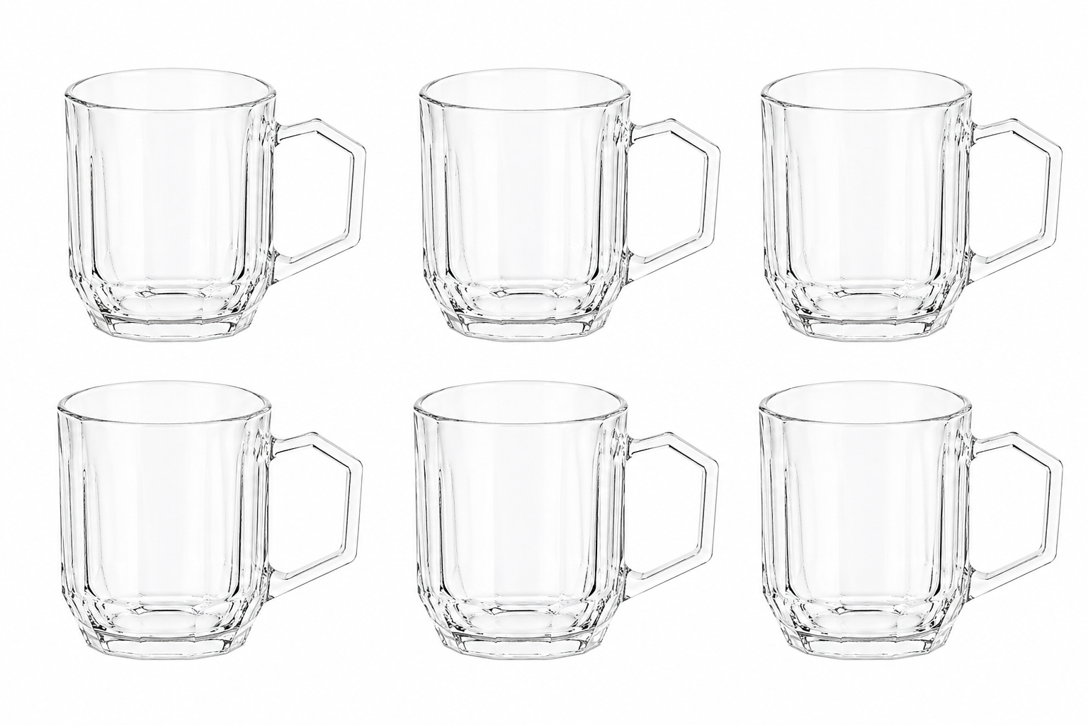 Glass Tea Cup set-6Pcs X6656-6