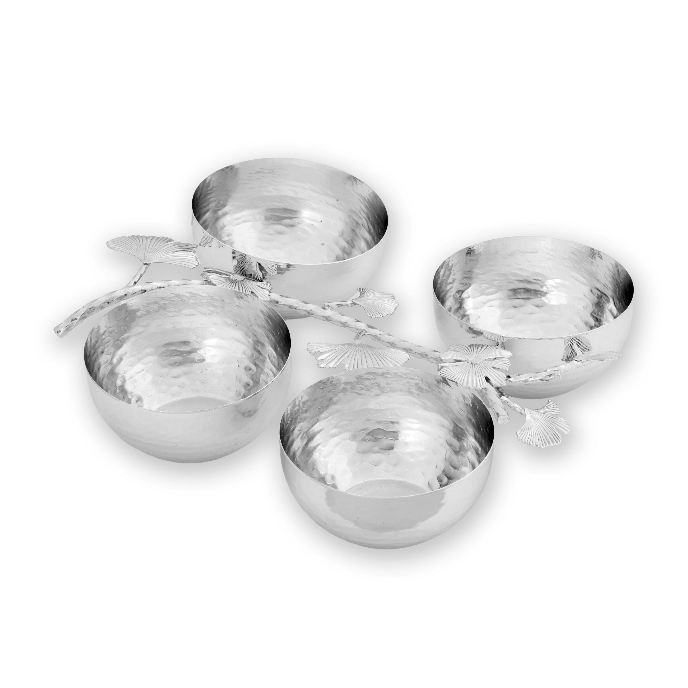 Metal Candy Bowl Set 4Pcs-Silver TW004-YX-S