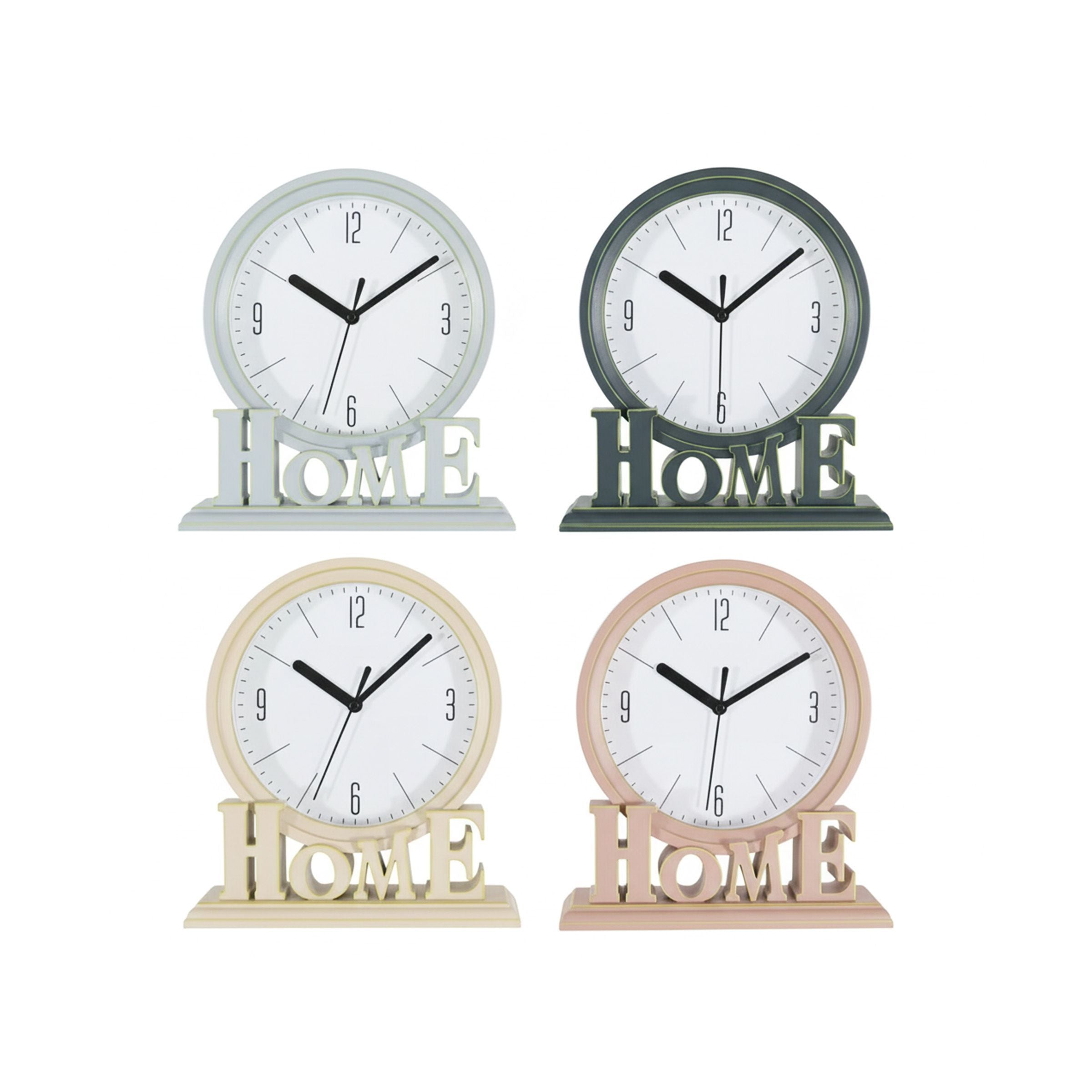 Desk Clock Mix colors 20.5x18.2cm(8.07x7.17inch) 3326#