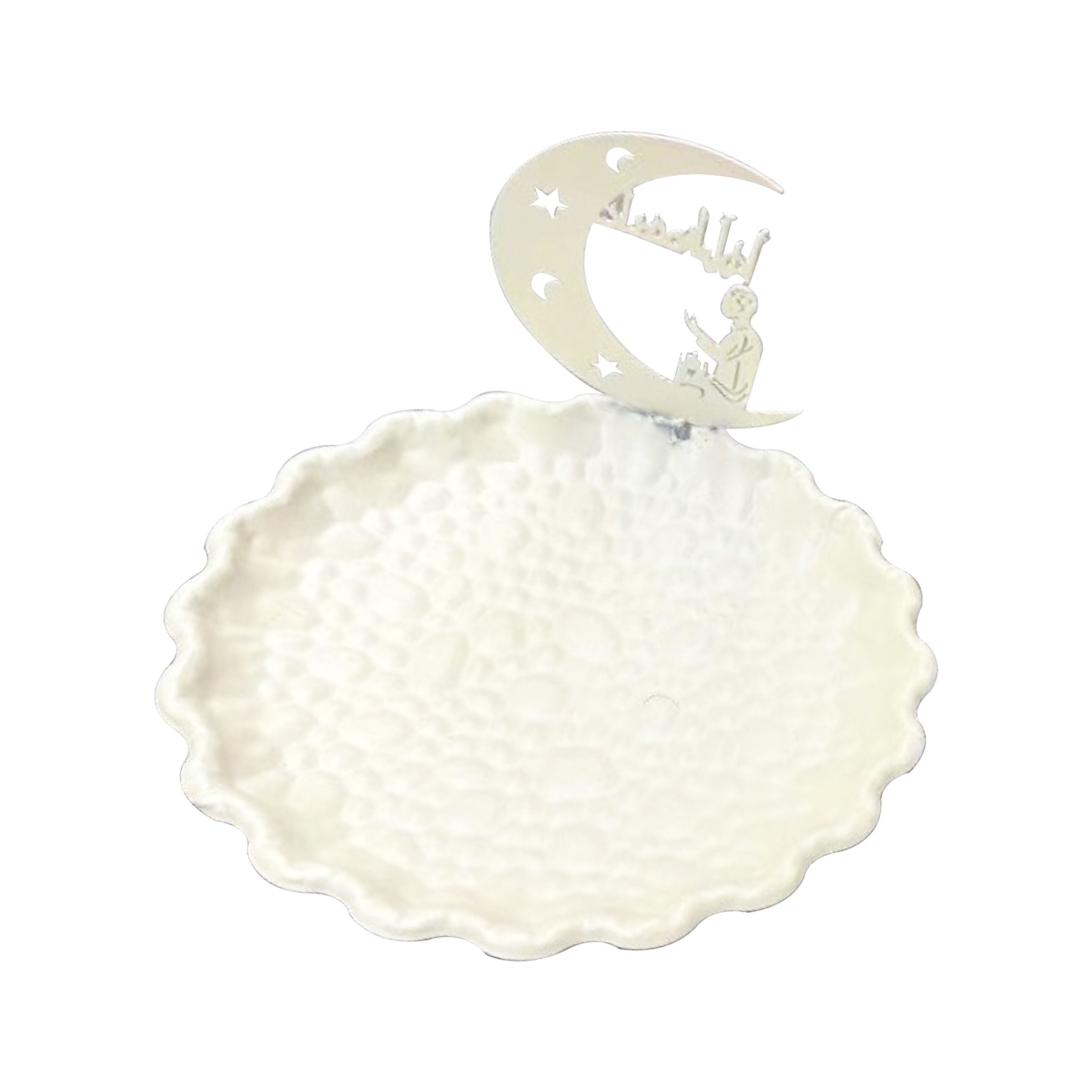 Ramadan Candy Tray Beige 15cm (5.91inch) RM25-227