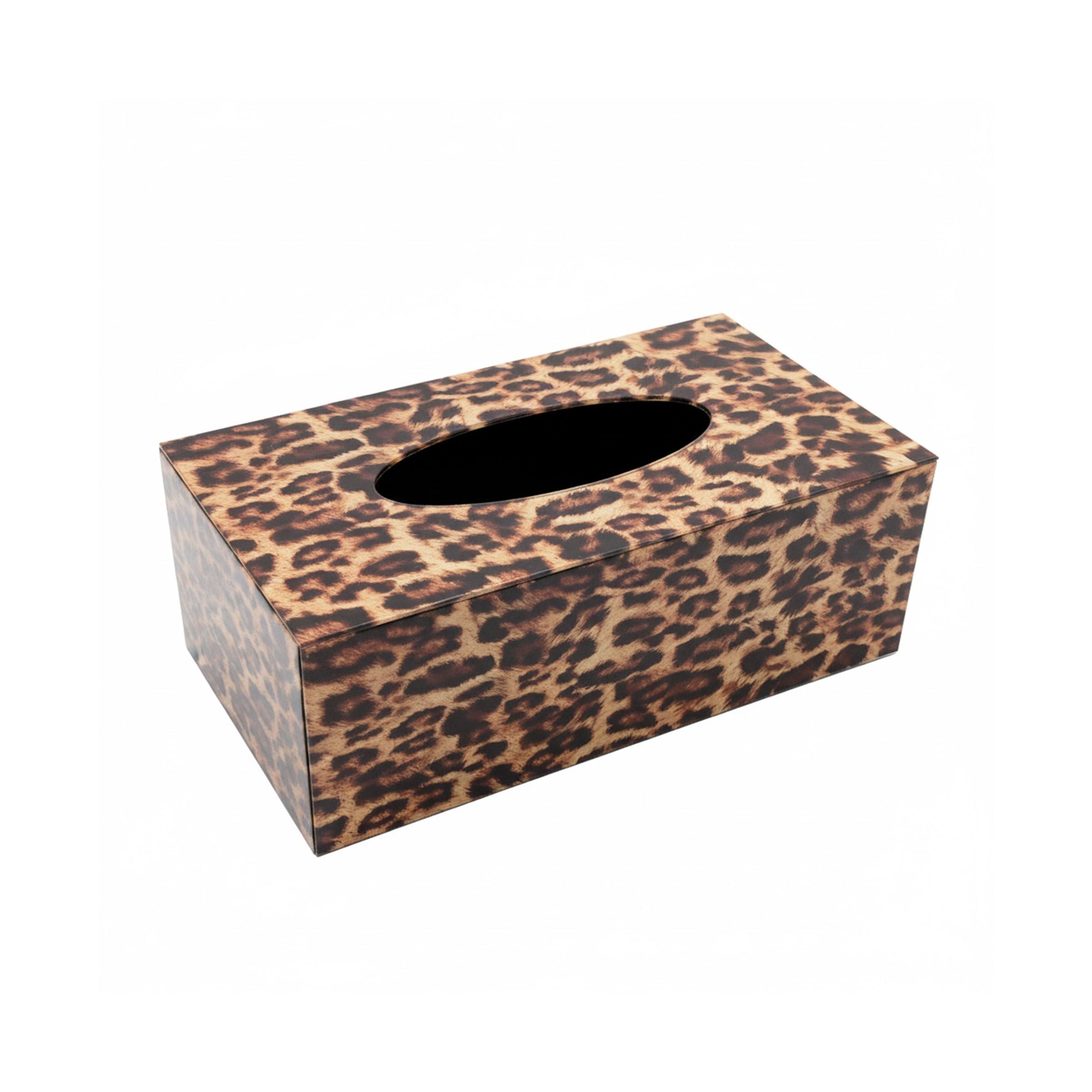 Tissue Box Cheetah 25x12x10cm (9.84x4.72x3.94inch) S06-8