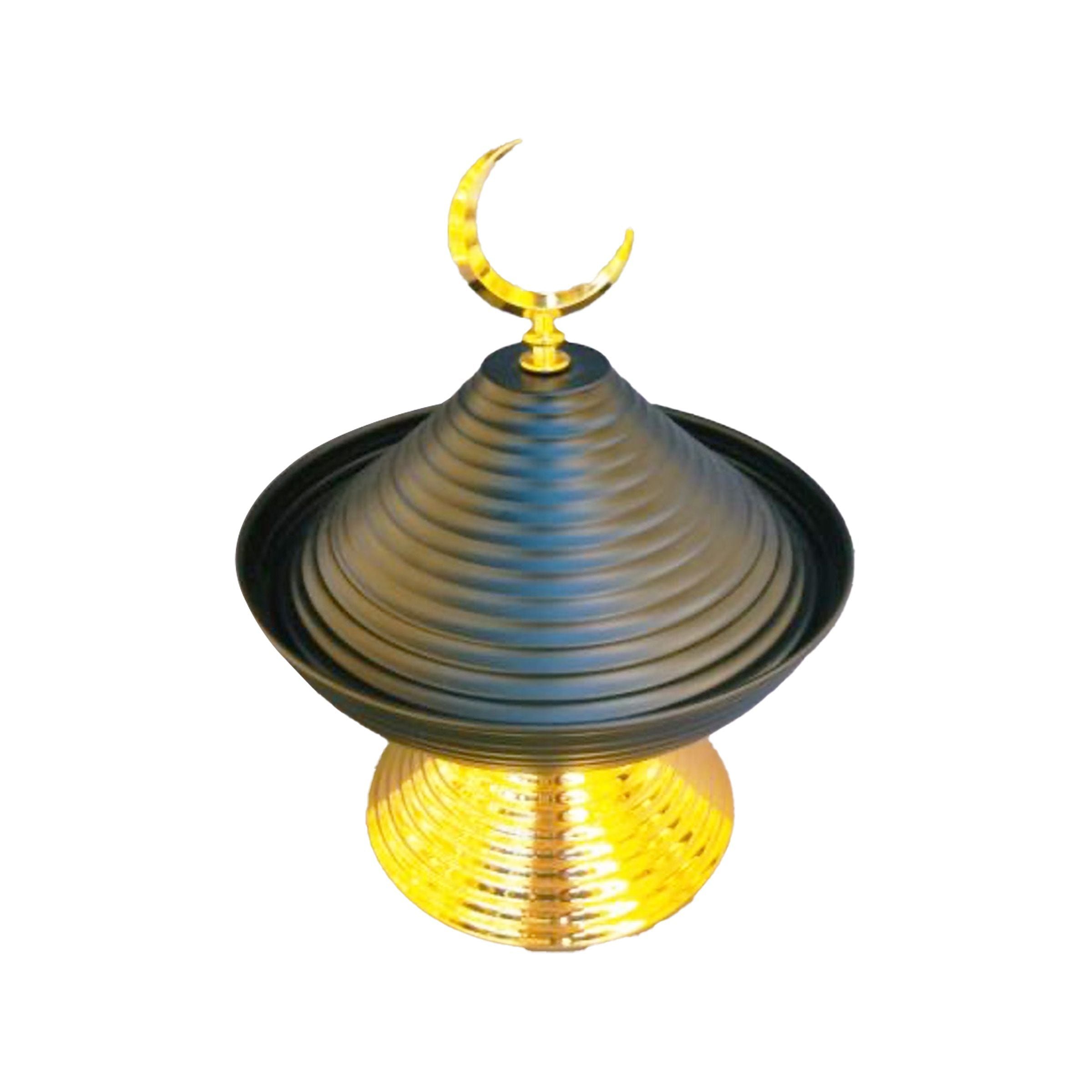 Ramadan Candy Bowl with Lid Black RM25-329