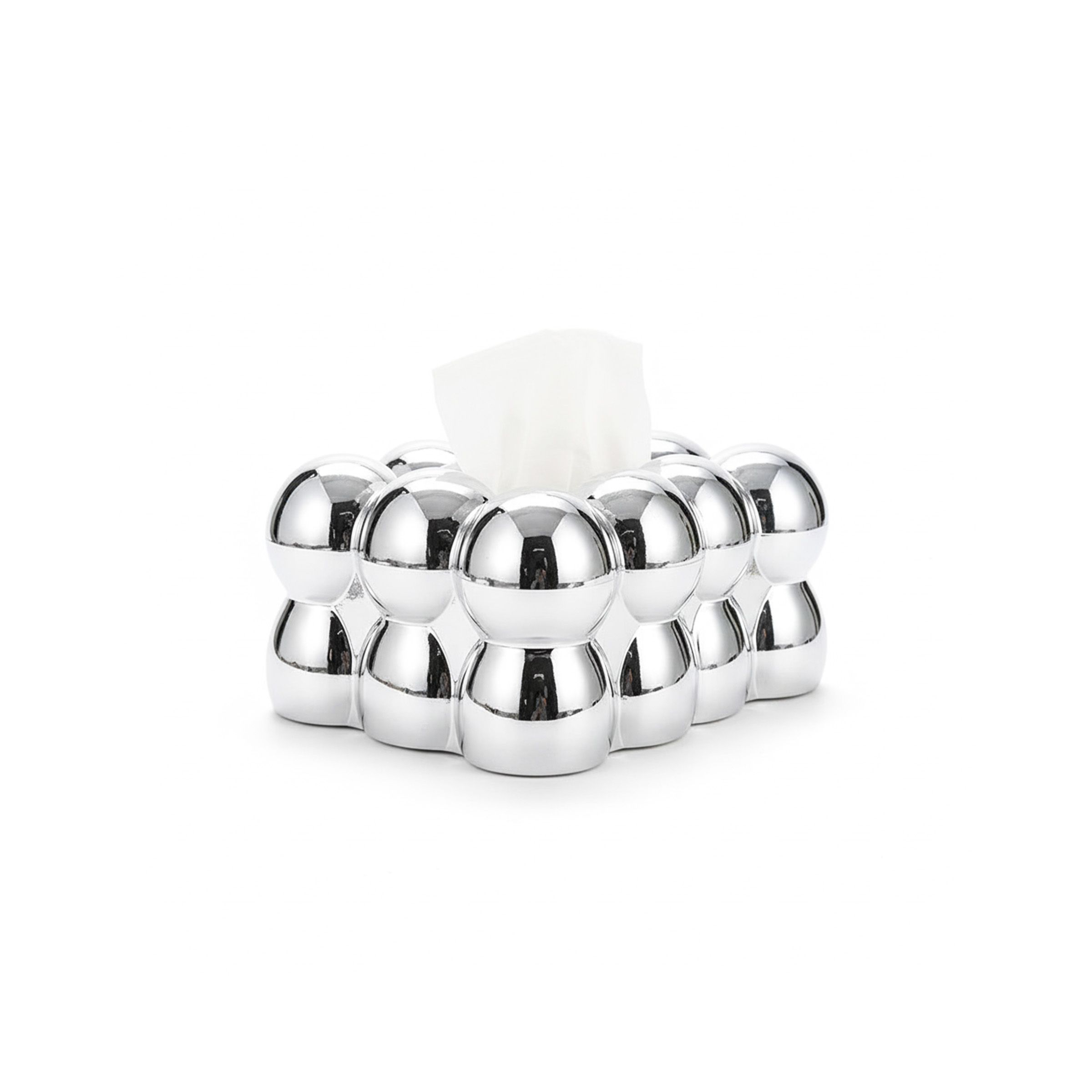 Tissue Box Silver 19x13x9cm (7.48x5.12x3.54inch) TB-19BW-S
